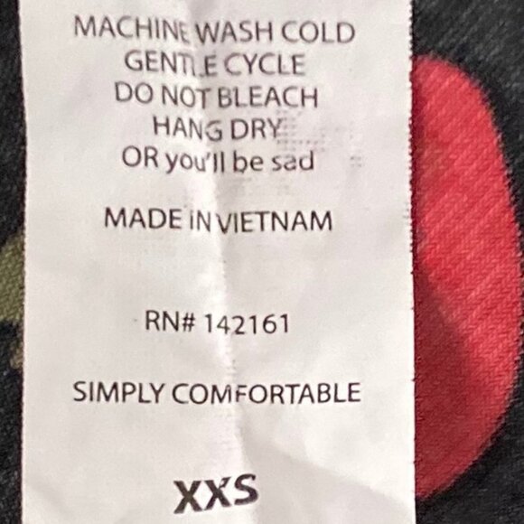 LuLa Roe XXS Simple Comfortable Red Rose Tunic - Picture 5 of 15